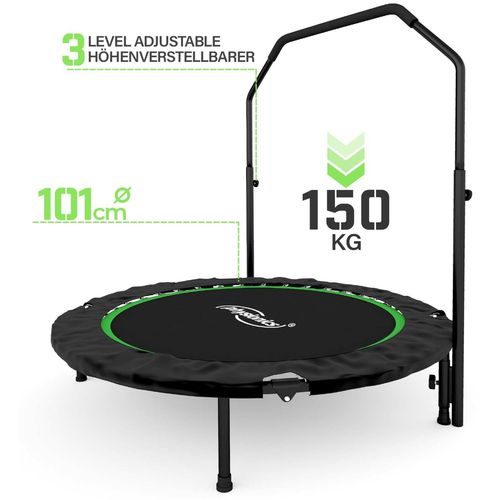 Fitnes trambolina sa ručicama - ø 101 cm (zelena) slika 2