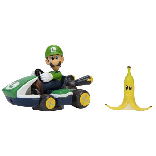 Mario Kart spinout Luigi Kart figure 6cm slika 2