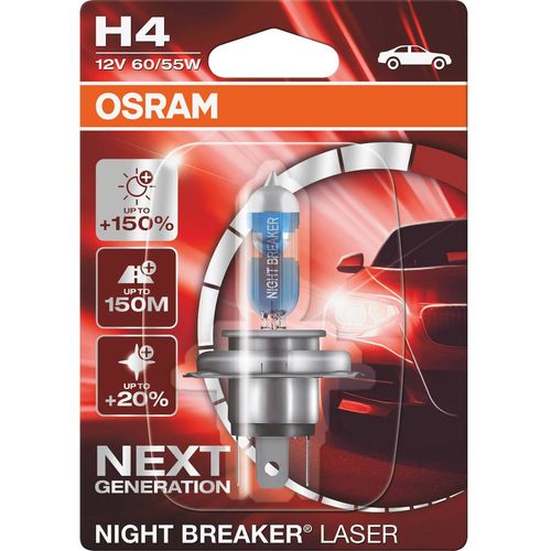 Osram Auto 64193NL-01B halogena žarulja Night Breaker® Laser Next Generation H4 60/55 W 12 V slika 2