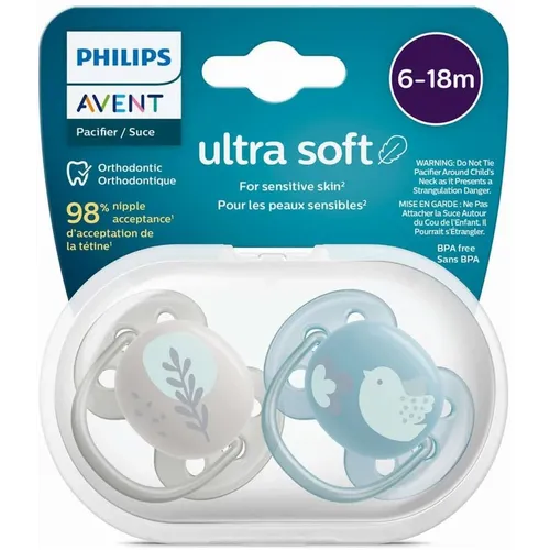 Philips Avent duda varalica Ultra Soft 6+ dečko/ptica slika 1