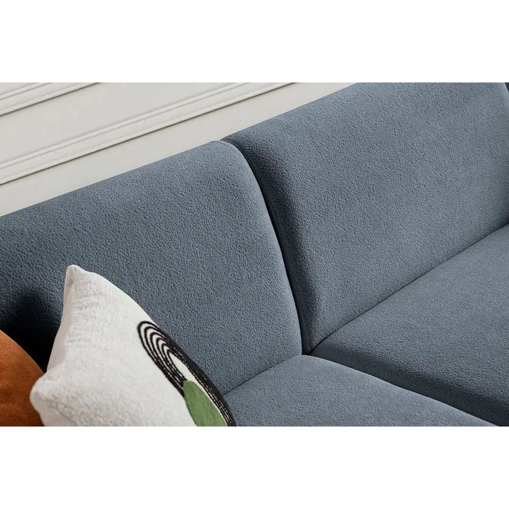 Ugaona Sofa S-Loft Right - Plava slika 9