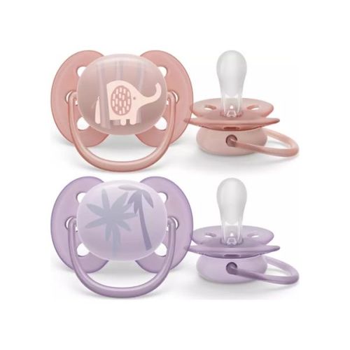 Avent Varalica Ultra Soft 0-6M - Girl (2Kom) slika 1