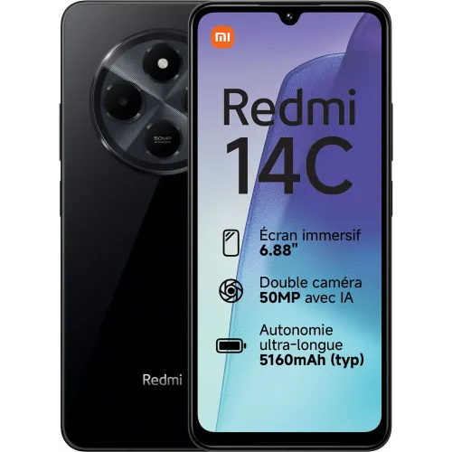 Xiaomi Redmi 14C Mobilni telefon 4/128GB Midnight Black slika 1