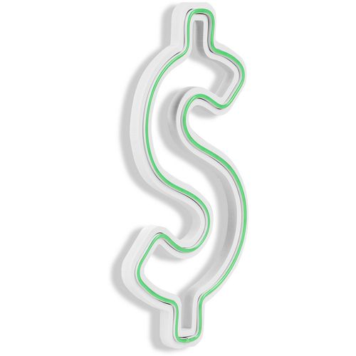 Wallity Ukrasna plastična LED rasvjeta, Dollar Sign - Green slika 7