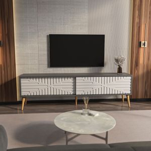 TV Stalak Riso - Antracit i Bijela