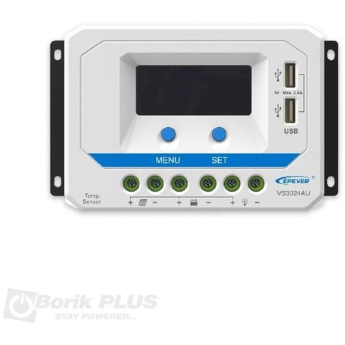 Kontroler punjenja solarnog sistema 30A, 12/24V VS3024AU LCD 8608 slika 1