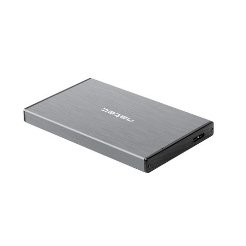 Natec NKZ-1281 RHINO GO, HDD/SSD External Enclosure 2.5",  SATA III, USB3.0, Aluminium, Grey slika 1