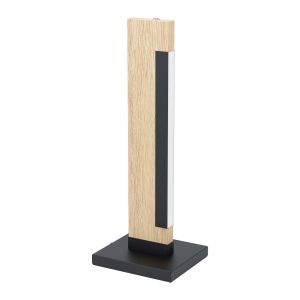 Eglo Camacho Stolna Lampa - LED, 6,5W, Drvo/Crna, Na Dodir