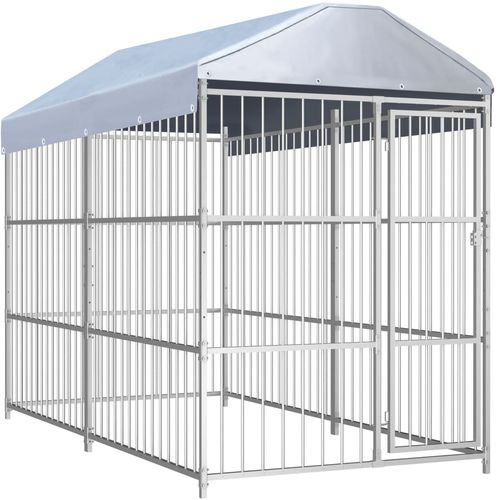 Vanjski kavez za pse s krovom 300 x 150 x 200 cm slika 7
