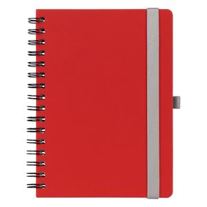 MONDO WIRE, notes sa spiralom A5 formata ,crveni