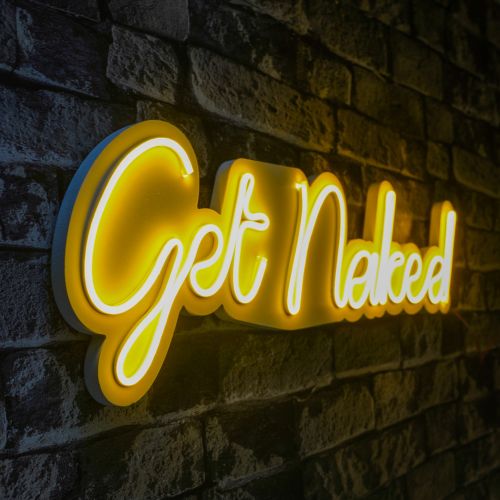 Wallity Ukrasna plastična LED rasvjeta, Get Naked - Yellow slika 7