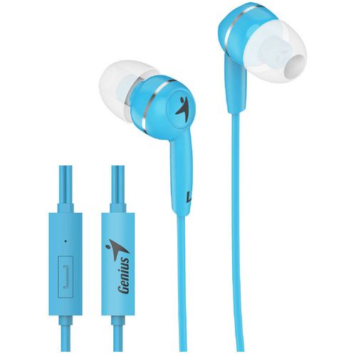 Genius slušalice HS-M320 plave 3.5mm, 1.1m, 88 dB, in-ear,20 Hz - 20 K Hz, mikrofon slika 1