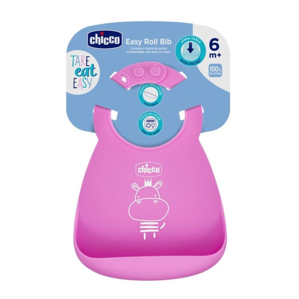 Chicco Silikonski siperak Take Eat Easy 6m+, Pink slika 1