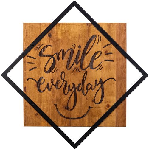 Wallity Drvena zidna dekoracija, Smile Everday slika 2
