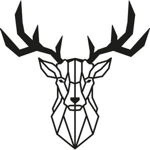 Wallity Metalna zidna dekoracija, Deer2