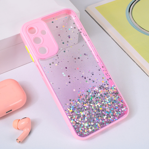 Torbica Frame Glitter za Samsung A156 Galaxy A15 5G roze slika 1