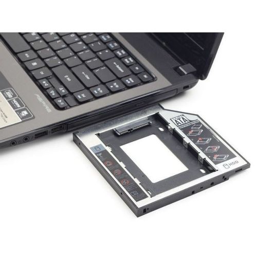 MF-95-01 Gembird Fioka za montazu 2.5 SSD/SATA HDD(do 9.5mm) u 5.25 leziste u Laptop umesto optike slika 2