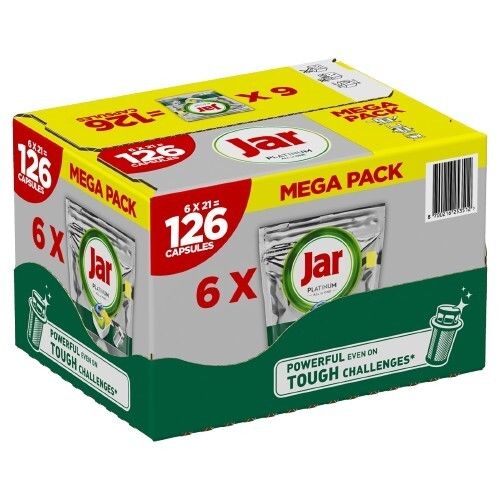 Jar Platinum kapsule za perilicu posuđa mega pack 126 komada XXL slika 1