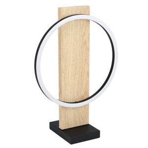 Eglo Boyal stolna/1, led, 12w, 1700lm, crna/bijela/smeđa/drvo 