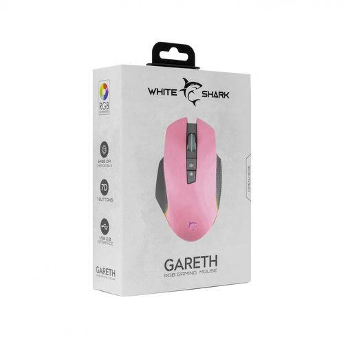 White Shark WS GM 5009 GARETH, Mouse Pink slika 5