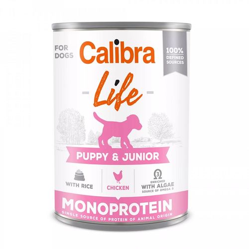 Calibra Dog Life Puppy &amp; Junior Piletina sa Pirinčem Konzerva, hrana za pse 400g slika 1