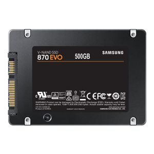 SAMSUNG SSD 870 EVO 500GB SATA III 2.5in MZ-77E500B/EU