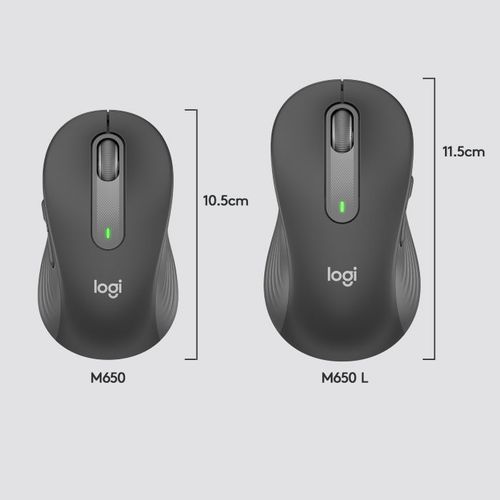 Logitech M650 Wireless Mouse Graphite slika 3