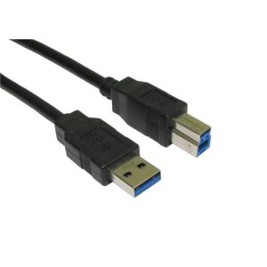 NaviaTec USB 3.0 A plug to B plug, 1,8m BLK