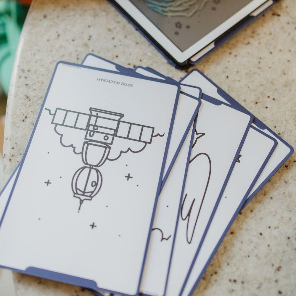 Kidywolf LCD tabla za crtanje sa 30 ilustracija Kidydraw Mini, Galaxie slika 7
