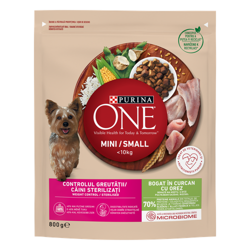 Purina ONE® Weight Control, Bogato puretinom, s rižom, 8x800g slika 1