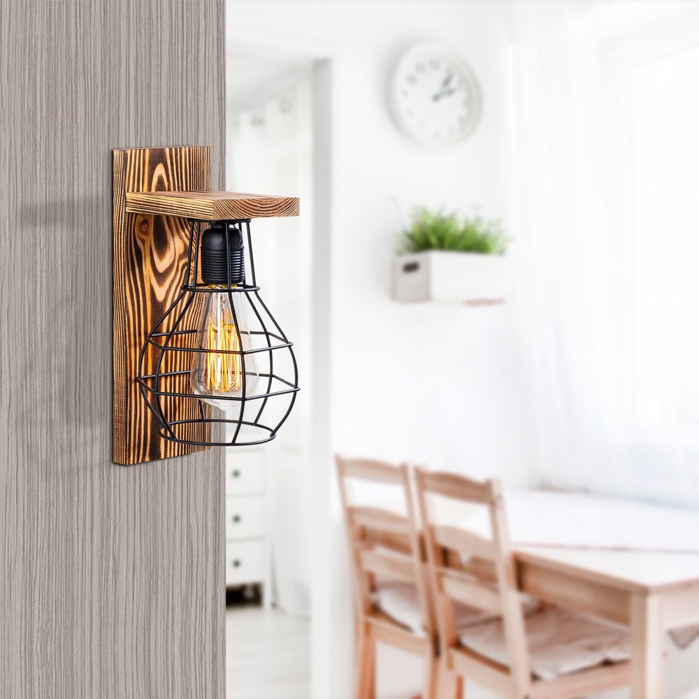 Drvena Zidna Lampa Erebos - 121-A slika 1
