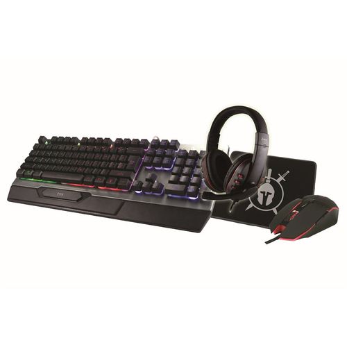 Gaming set MS Industrial Elite C500 4u1 Tastatura, miš, slušalice, podloga slika 1