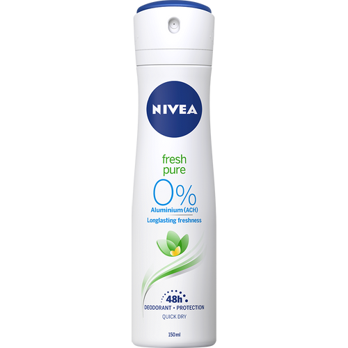 NIVEA Fresh Pure 0% Aluminium dezodorans u spreju 150ml slika 1