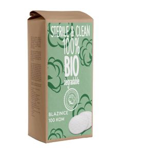 STERILE & CLEAN 100% BIO DEGRADABLE, BLAZINICE 100 KOM