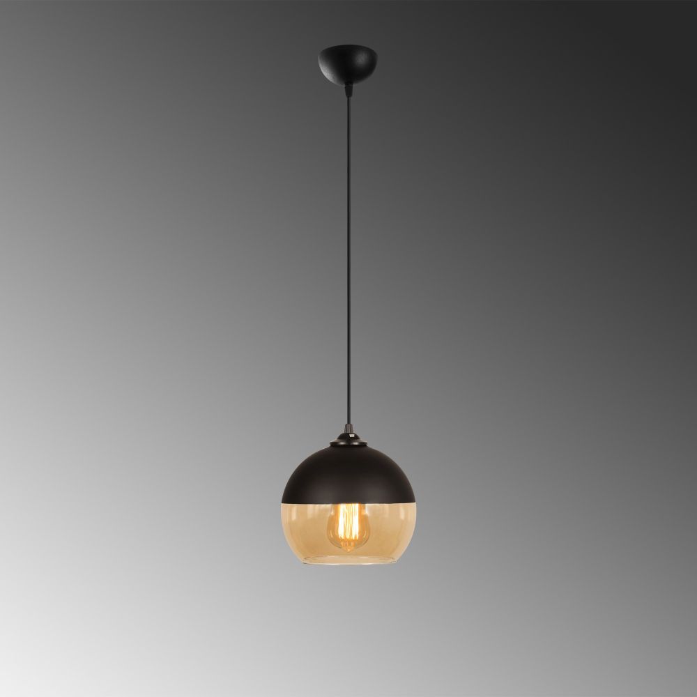 Camini - MR - 869 Crni Luster sa Medenim Detaljima slika 4