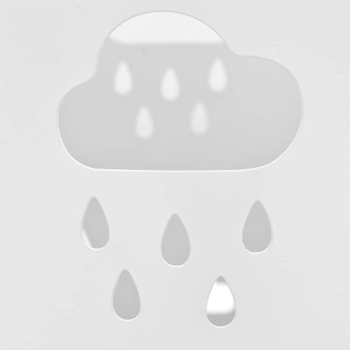 Stalak za kišobrane s uzorkom kišobrana čelični bijeli slika 7