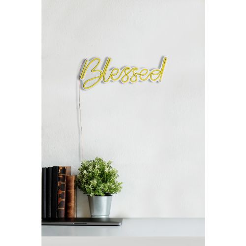 Wallity Ukrasna plastična LED rasvjeta, Blessed - Yellow slika 2