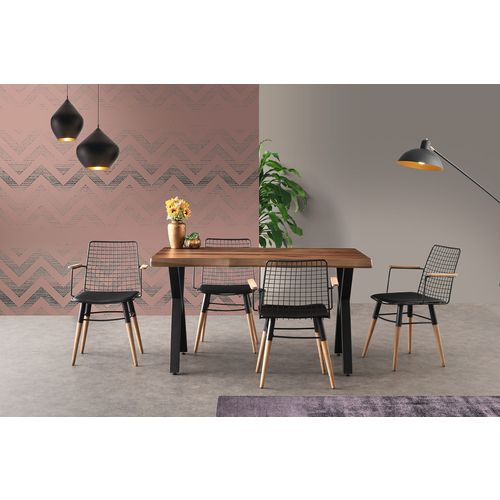 Hanah Home Set stolica Trend 270 V2 Crni Orah (2 komada) slika 3