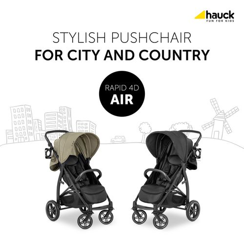 Hauck kolica Rapid 4D Air - Black  slika 2