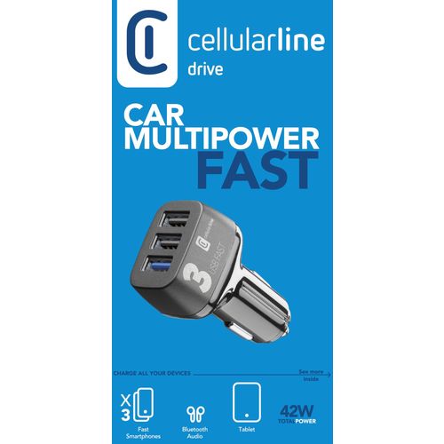 Cellularline auto punjač Multipower 3 Pro slika 3