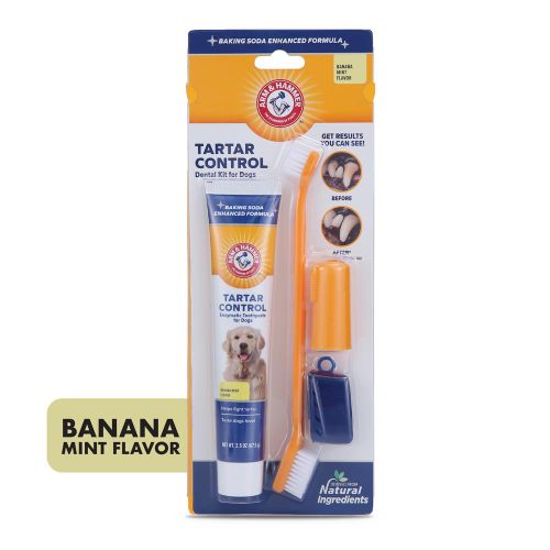 Arm&Hammer Set za kontrolu stvaranja zubnih naslaga kod pasa sa ukusom Banane i Mente slika 1