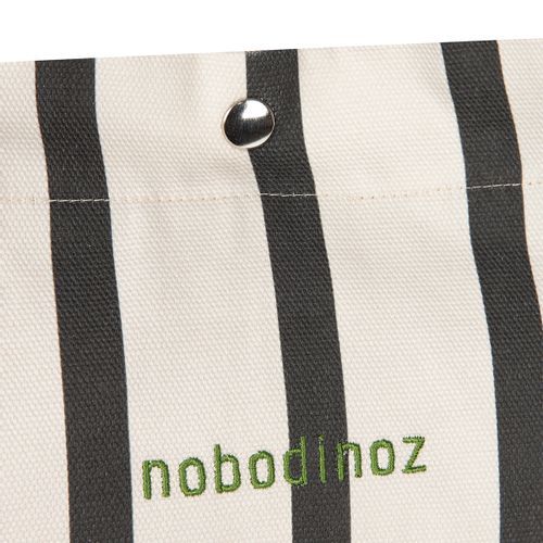 Nobodinoz Portofino Tote Torba Stripes, Black slika 3