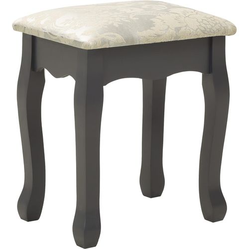 Toaletni stolić sa stolcem sivi 50x59x136 cm od drva paulovnije slika 17