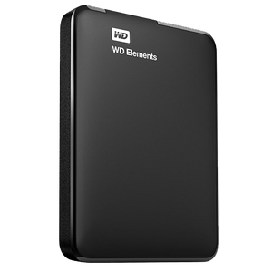 Western Digital WDBUZG0010BBK-WESN External HDD 1TB, USB3.0, Elements Portable, Black