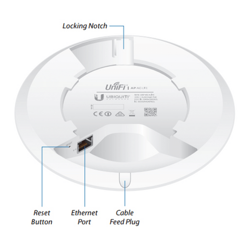 LAN Ubiquiti Access Point UAP-AC-LITE 300 Mbps(2.4GHz)/867 Mbps (5GHz) slika 2