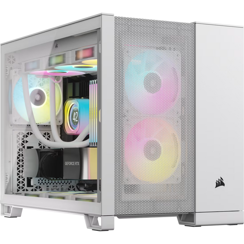 Corsair kućište 2500D Airflow White Tempered Glass Mid-Tower slika 1