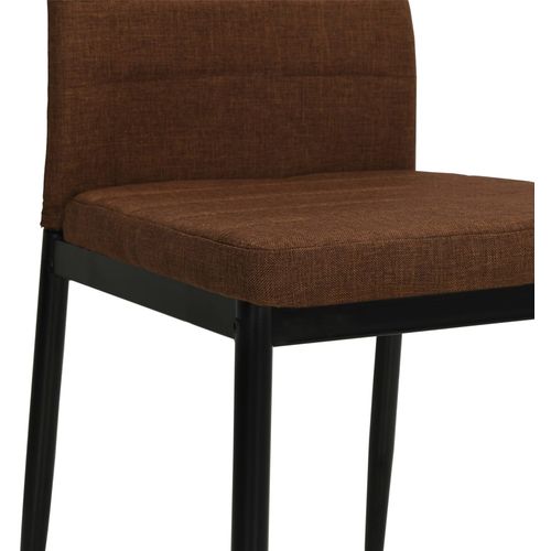 Blagovaonske stolice od tkanine 6 kom smeđe slika 6