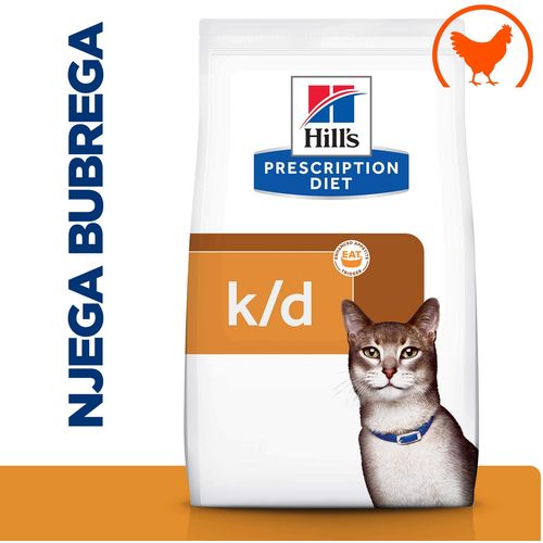 Hill's Prescription Diet k/d Kidney Care Hrana za Mačke s Piletinom, 400 g slika 1