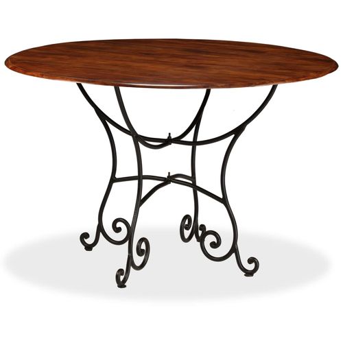 Blagovaonski stol 120x76 cm bagremovo drvo s premazom boje meda slika 20