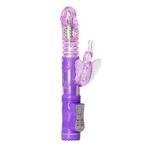 Rabbit vibrator Easytoys Butterfly - ljubičasti slika 2